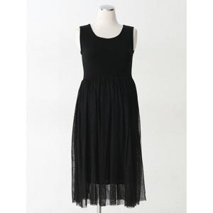 [스위트플러스]임부복 여름 만삭사진 샤샤믹스 레이어드 나시 원피스