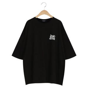 샵앤) 국산 여성  레터링 면 100 티셔츠 ODA-WSH-12117-블랙