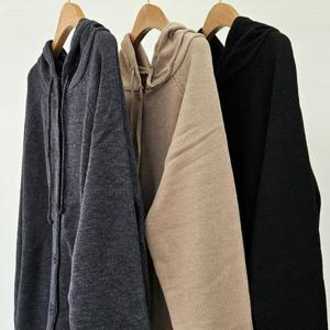 레이디끈후드단추자켓 410S908S 빅사이즈 여성