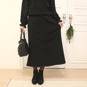 [쉬즈마담]P91932 라비 테이핑 기모 롱스커트 60대 엄마옷