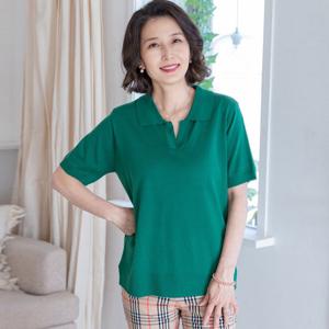 [쉬즈마담]T56728 큐티카라 시보리니트/중년여성의류/엄마옷