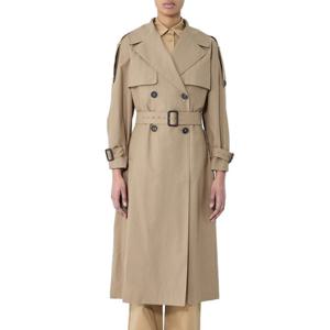 25 FW 막스마라 더블 블레스트 벨트 개버딘 테일러드 트랜치 코트 2519021054670 004