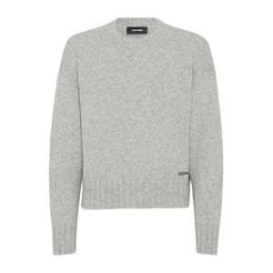 디스퀘어드2 그레이 라운드 넥 스웨터 S74HA1539 D13149 857