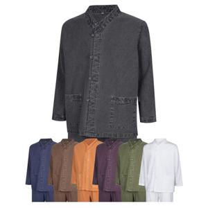 [파파브로] 남성 워싱가공 브이넥 생활한복 상하의 세트 SS-HBA-Q010