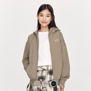 [지오다노주니어] 03025903 언브러시드 테리 후드 집업 가디건