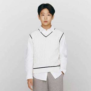 [지오다노주니어] 03055503 브이넥 니트 조끼