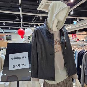 밀스튜디오 DP02 인조스판가죽점퍼 LR9LJR102