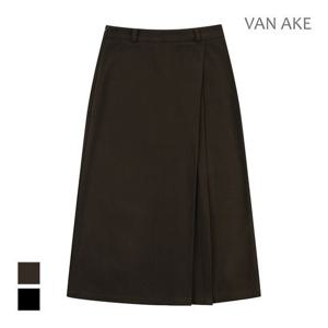 [반에이크]MARIO사이드주름 롱스커트_VB3ZSKUG03A