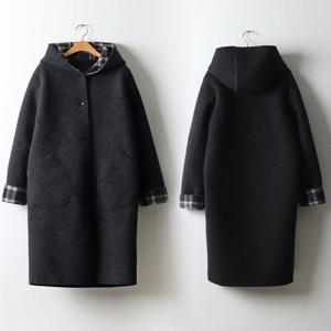 나야홍 / 위쉬몰 BG 체크안감후드울코트(J547H510) 빅사이즈