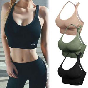 노와이어 편한 착용 여성 심리스 짐웨어 스포츠 브라