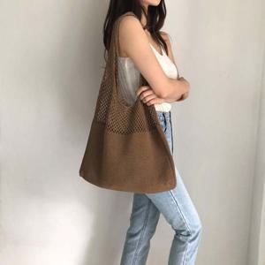 니트 라탄 그물가방 쇼퍼백 여름 에코백