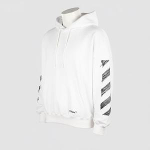 오프화이트 남성 SCRIBBLE DIAG 후드 맨투맨 (OMBB110S23FLE005 0110)