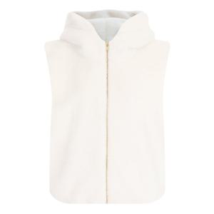 샵앤) 여성 밍크 방한 집업 후드 퍼 조끼 JVL-WVS-20107-아이보리