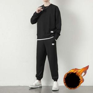 와플 기모 겨울 트레이닝세트 츄리닝세트 조거팬츠