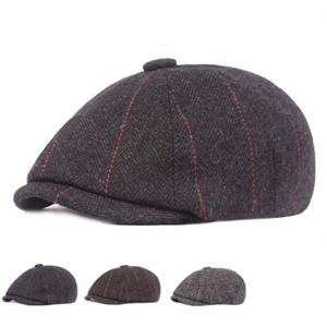 남성 중년 체크베레모 신사 모자 빵모자 헌팅캡