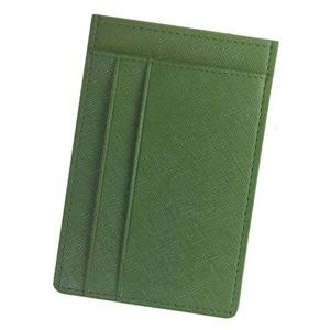 웍스 교통/체크/ID카드 인조가죽 슬림카드지갑-그린