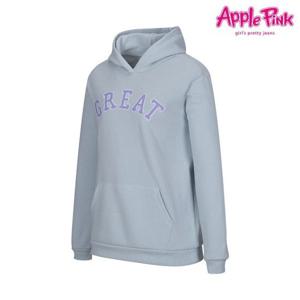 [애플핑크]레터링 베이직 후드티 (APK8O603GSQ)