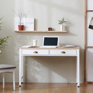 나무뜰 벤트 화이트 1200 서랍 책상 DWF026C (착불)