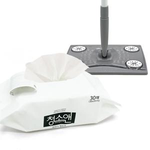 청소앤 정전기청소포 1팩+밀대세트 먼지 머리카락 청소 일회용