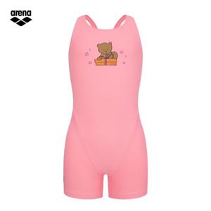 아레나 여아동 범블베어 A4FG1GL01 PNK (주머니백 증정) 3부반신 레이서백 실내수영복