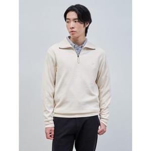 [빈폴멘] 컴포트 울라이크 윙칼라넥 하프집업 티셔츠  아이보리 (BC4X41C230)