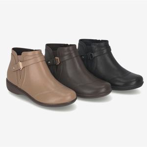 [엘칸토(여성화)]논슬립쿠션 털기모내피 여성앵클숏부츠 LCWA28U44CBD 블랙/브라운