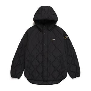 내셔널지오그래픽 N244UPD030 오릭스 퀼팅 후디 자켓 CARBON BLACK