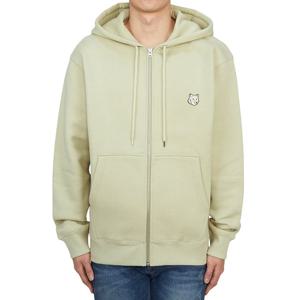 메종키츠네 볼드 폭스헤드 기모 후드 집업 MM00714KM0307 P129