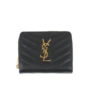 [로로모다] 생로랑 카산드라 마틀라세 컴팩트 여성 반지갑 / 668288-BOW01-1000