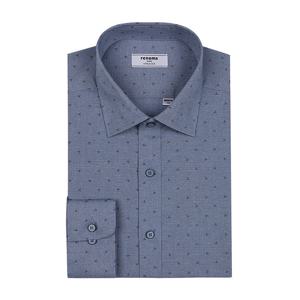 [레노마(셔츠)]스판수재 프린트셔츠 긴소매 일반핏 RMFSG0036BU