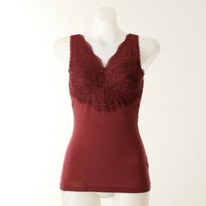 [와코루] 스트레치 레이스 면스판 브라런닝 컵런닝 (WLGC190R-WI)