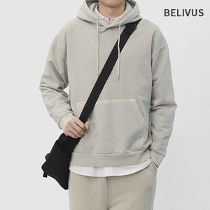 [빌리버스]빌리버스 남성 피그먼트 무지 후드티 B45T002