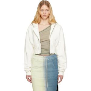 25 FW 릭오웬스 여성 오프 화이트 할리우드 콜라주 후드티 251126F097014