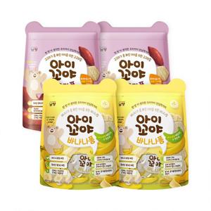 [남양유업]아이꼬야 아기과자 바나나퐁 30g 2개 + 고구마퐁 30g 2개