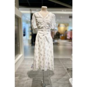 [올리브데올리브] OW5MO415 셔링 플라워프린트 쉬폰원피스