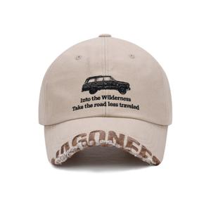[지프]JQ3GCU130 라이트베이지 앞챙 데미지 워싱 볼캡 야구모자