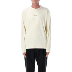 질샌더 긴팔 티셔츠 J47GC0022J20033 104 COCONUT