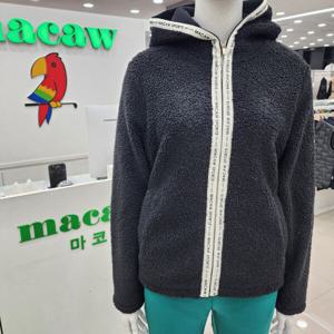 [마코]김제 모다  여성 로고테잎 배색 뽀글이 후드점퍼 MOW4TJ92