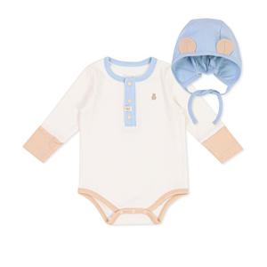 오가닉맘 밀키블럭면모달긴소바디수트모자세트(출산돌선물세트) (MKFPQS01)