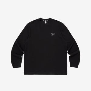 [리복]아카이브 긴팔 티셔츠 - 블랙 RETS5FL21BK