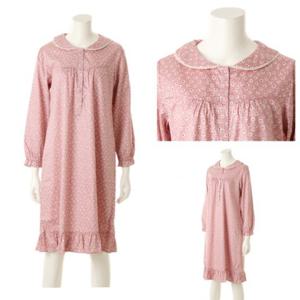 [비너스] 클로버나염 순면 80수 원피스잠옷 VGN4553G 100사이즈 면 원피스잠옷 귀여운 얇은 핑크 공주잠옷