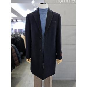 바쏘옴므 세이브존03 바쏘옴므 남성 겨울 네이비 울  체스터 코트 WSAGZ4CA03A