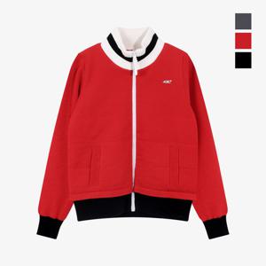 클라우스 레이어드 방풍 니트 여성 골프 집업자켓 FH25WW2505_RD