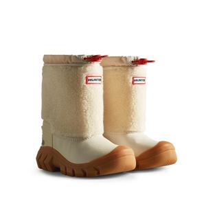 헌터 키즈 완더러 쉐르파 스노우 부츠 크림 HTKCE4TSWS11CRE