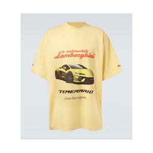 발렌시아가 x Automobile Lamborghini 오버사이즈 저지 티셔츠 P01057348