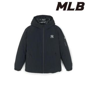 MLB (3ADJB0156-50BKS) 고프코어 후드 경량 숏패딩