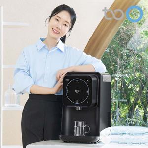 풀무원투오 미니 워터 디스펜서 무타공 냉온수 정수기 스모키블랙 PWD-100SB 워터팩