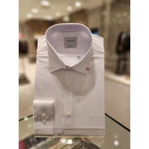 (예작)남자정장 사계절인기 FSBS156 카라자수화이트  면스판슬림핏긴팔와이셔