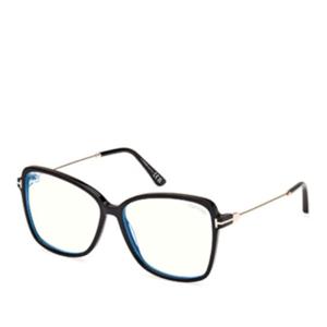 톰포드 스퀘어 프레임 메탈 템플 안경테 FT5953-B_55001 001 55