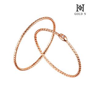 골드앤 14K 스트링/스트링 스톤 반지 RG